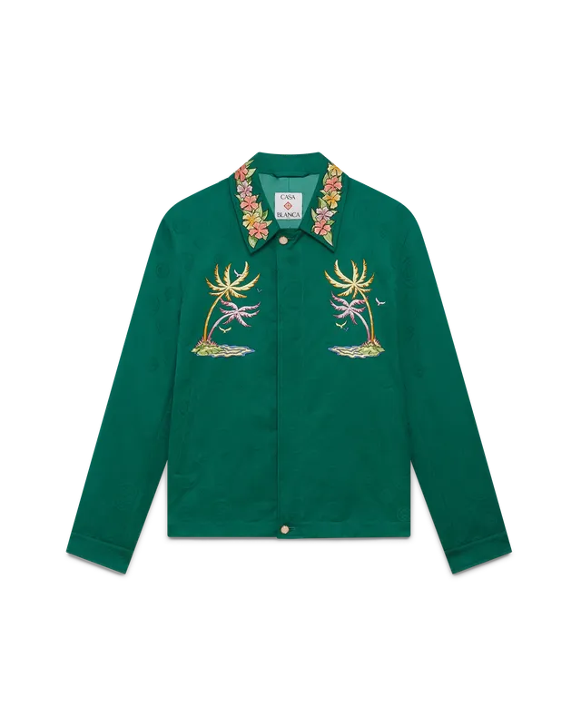 Casablanca Diamond Monogram Giacca verde M in cotone