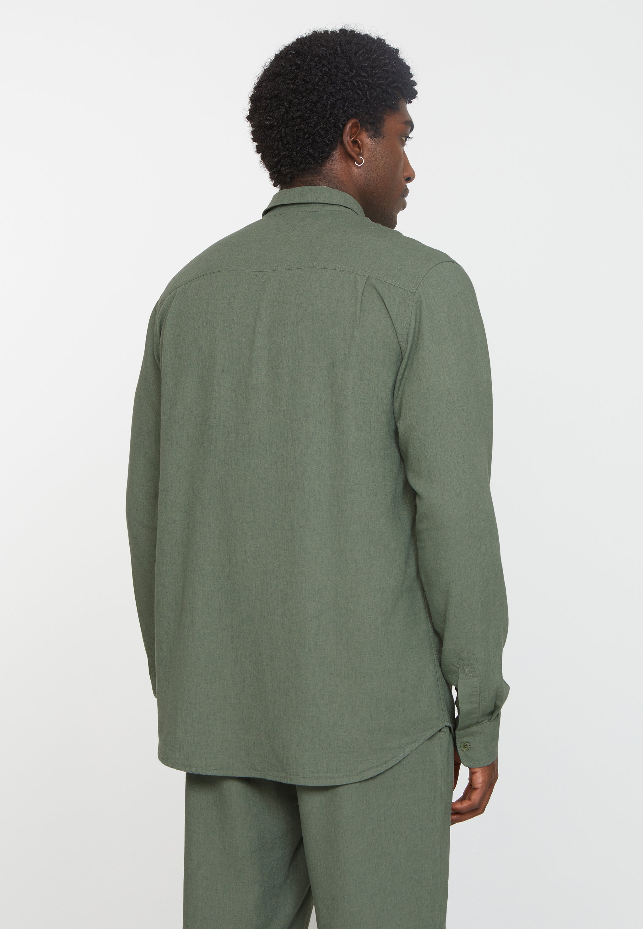 Recolution Nutmeg camicia lino khaki traspirante