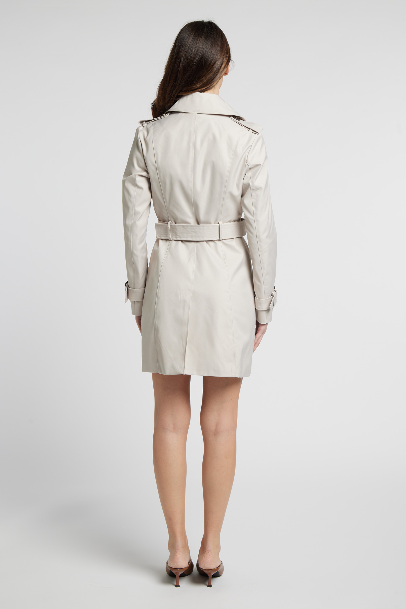 Sarah Chole T32697 trench corto doppio petto poliestere