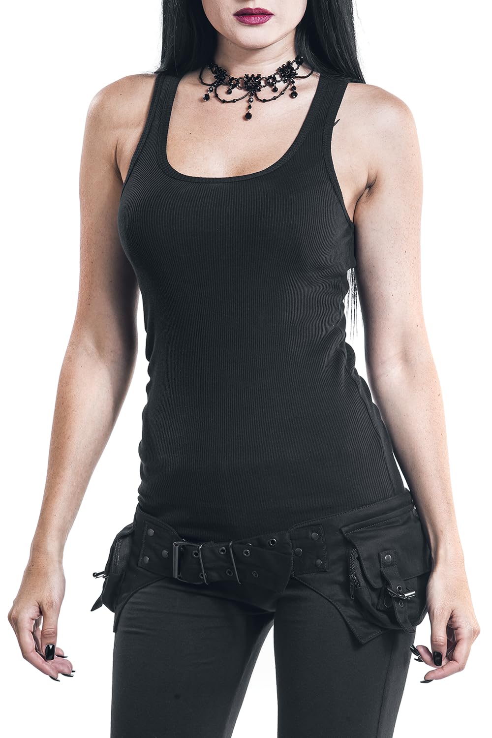 Gothicana by EMP borsa nera con cintura unisex