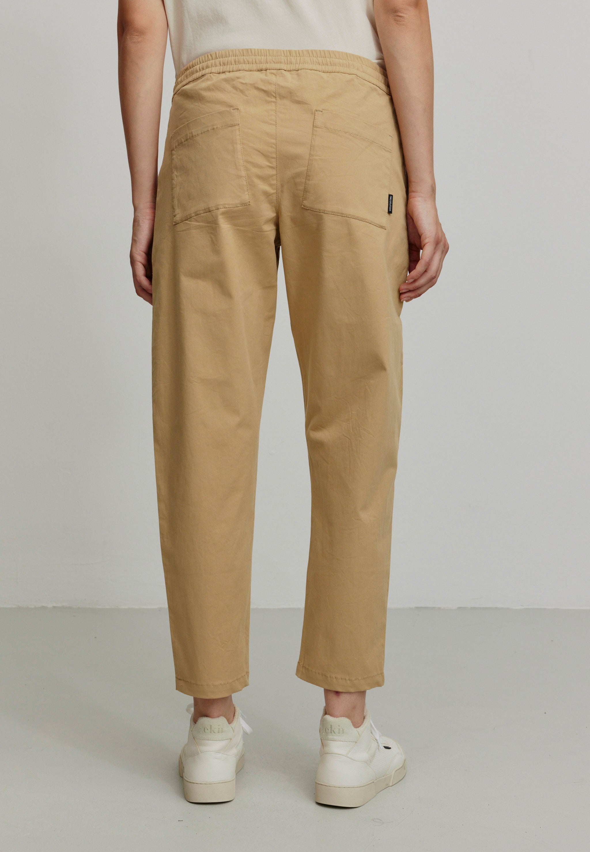 Recolution Kale pantaloni chino beige cotone bio