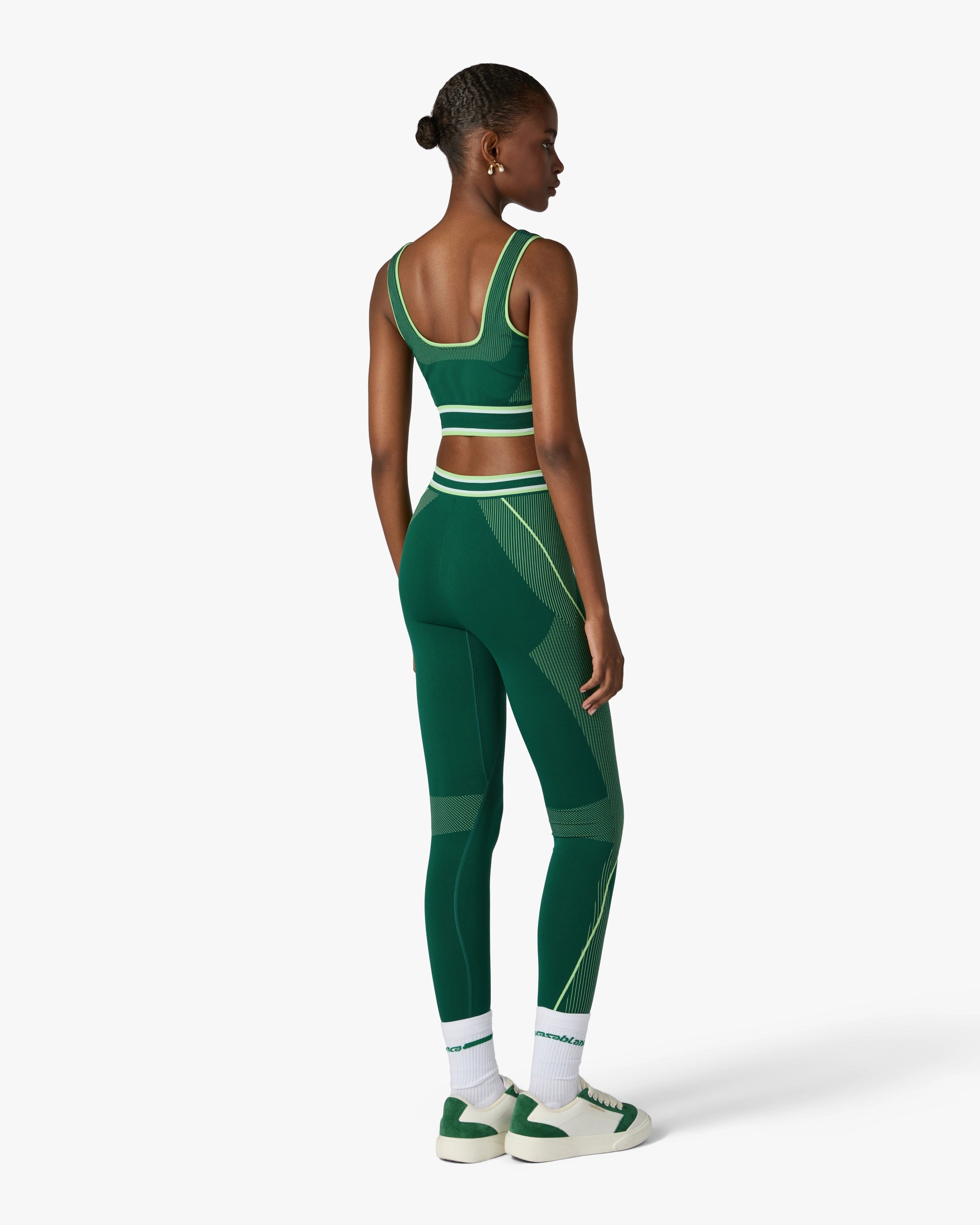 Casablanca leggings sportivi verdi S/M L/XL