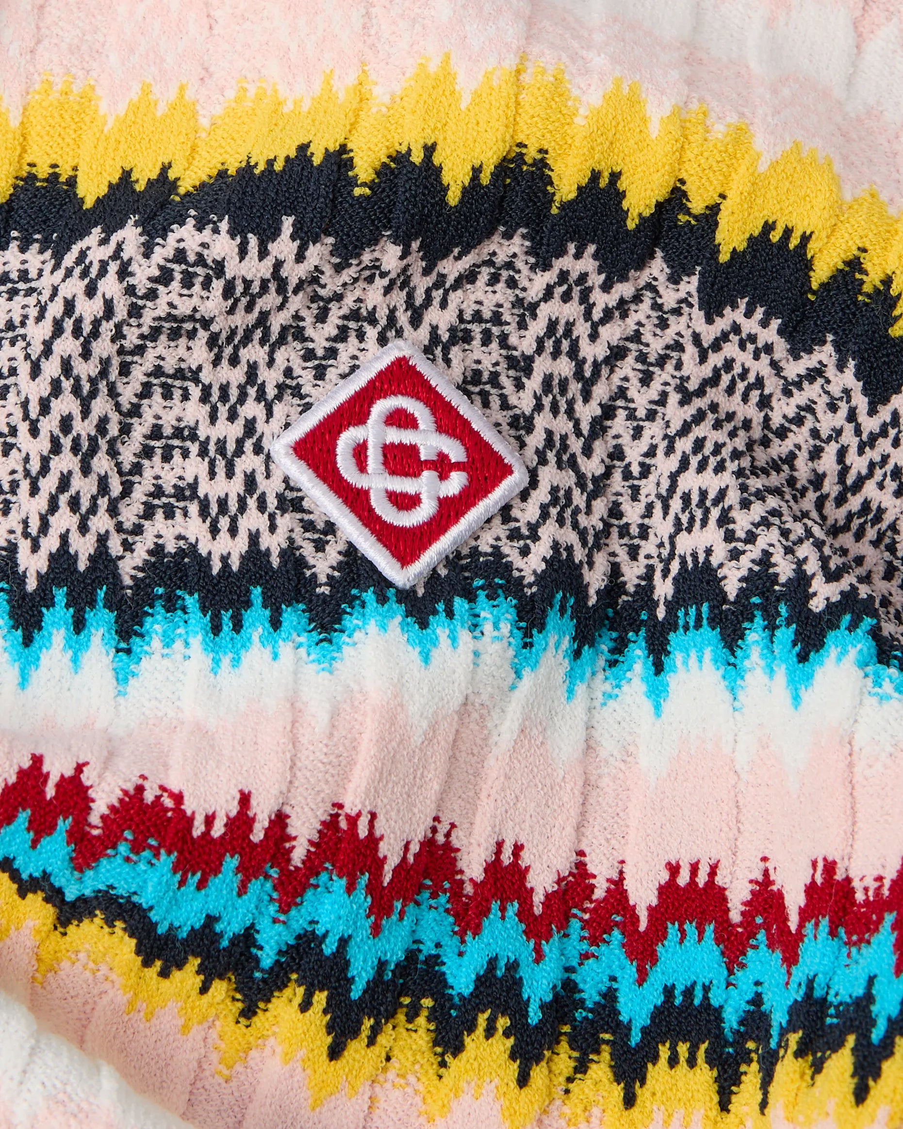 Casablanca Chevron polo maglia multicolore