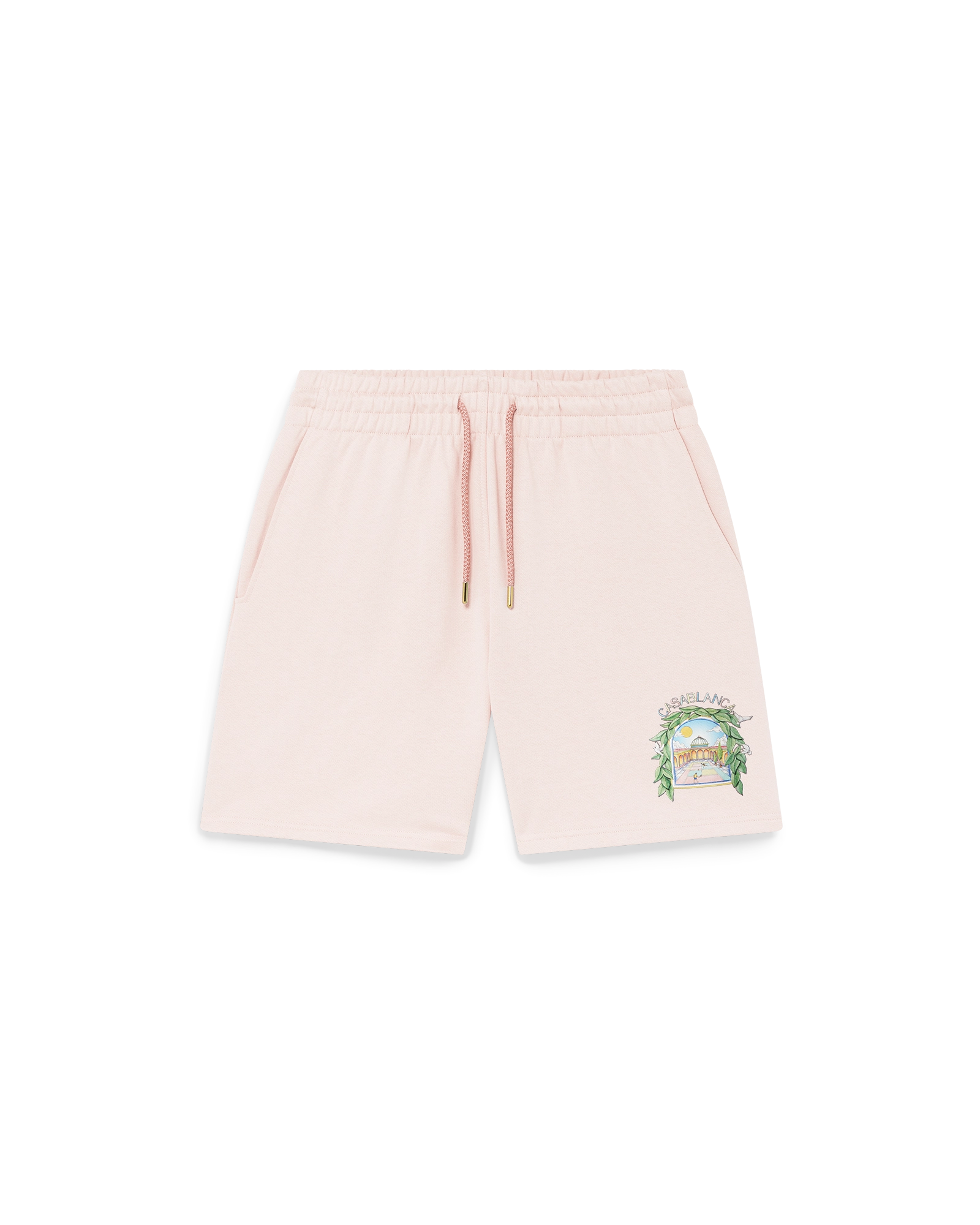 Casablanca L'Arche Sweatshorts pantaloncini rosa cotone bio