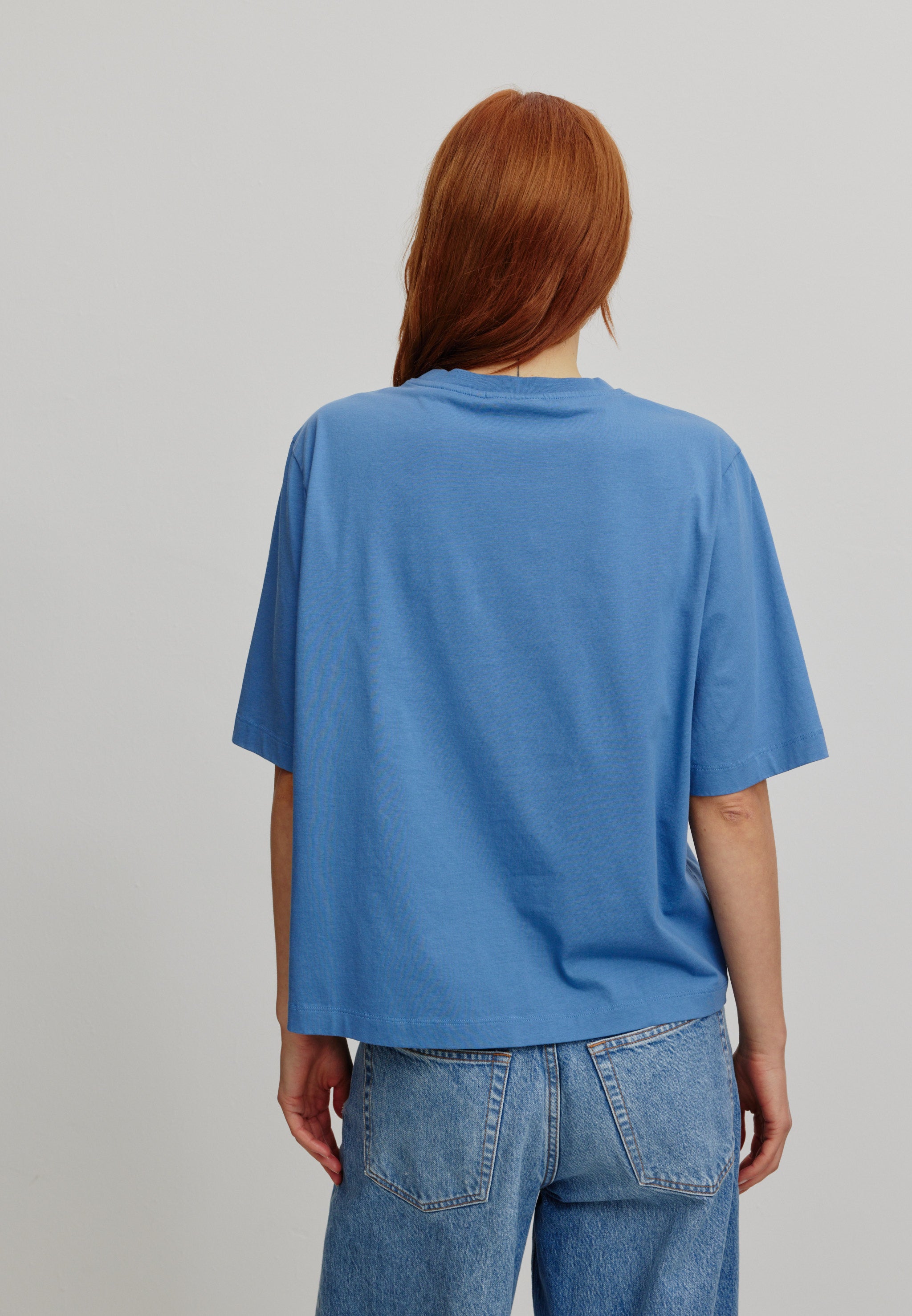 Recolution Azolla t-shirt cotone bio blu elettrico