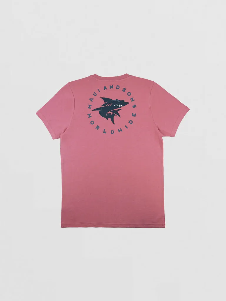 Maui and Sons Twister Worldwide T-shirt maglietta rosa