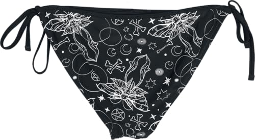 Gothicana by EMP slip bikini nero stampa witchy XL