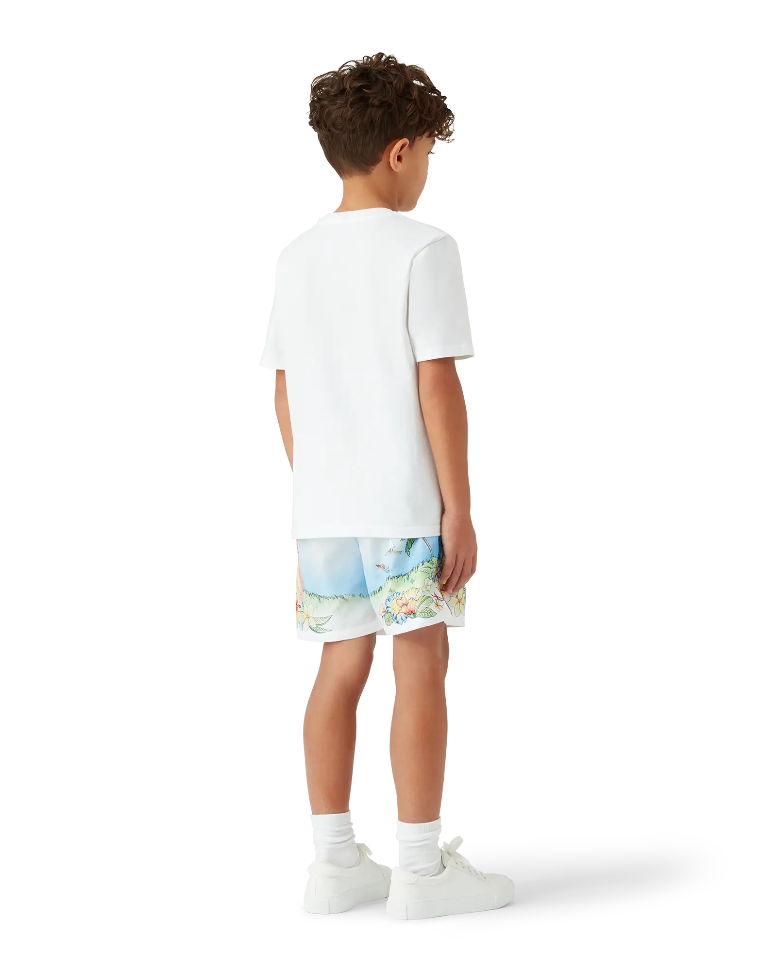 Casablanca Innocence Triangle T-shirt Bimbo Bianca Cotone