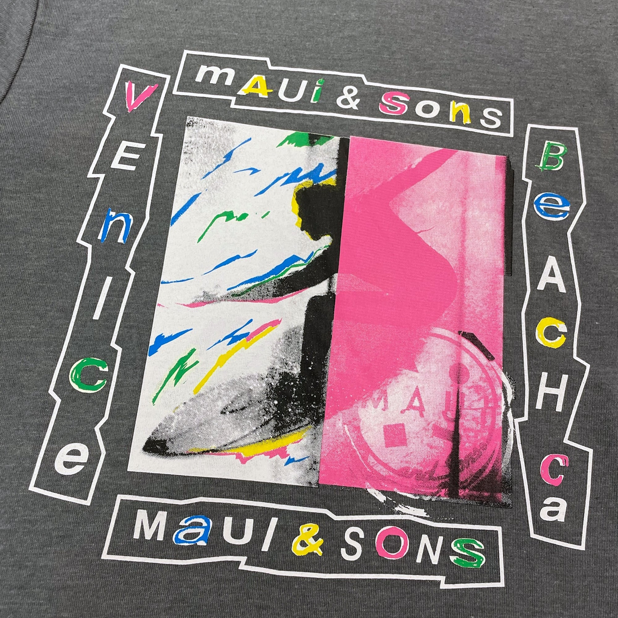 Maui and Sons Split Screen t-shirt bambino carbone