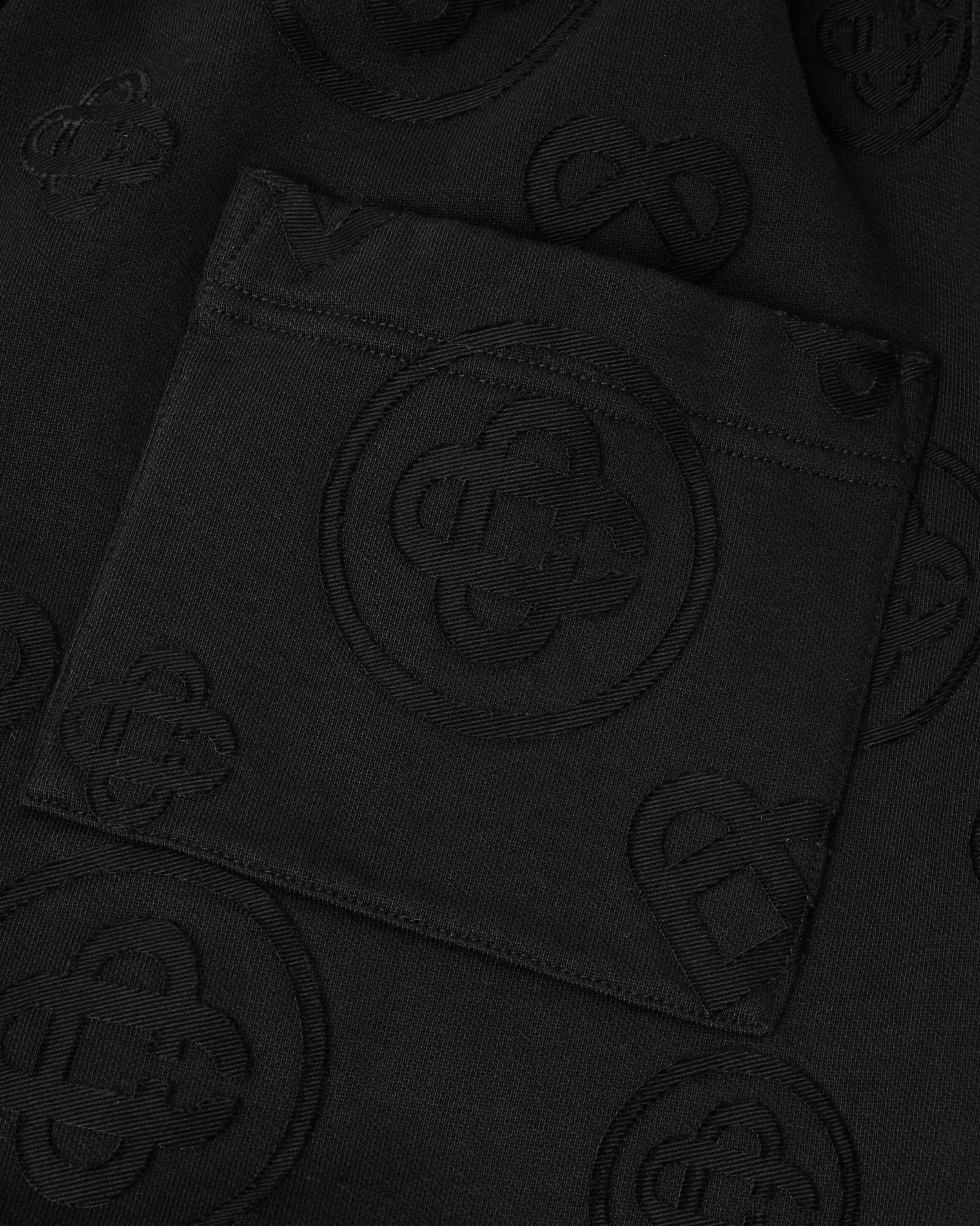 Casablanca Monogram pantaloni tuta neri cotone