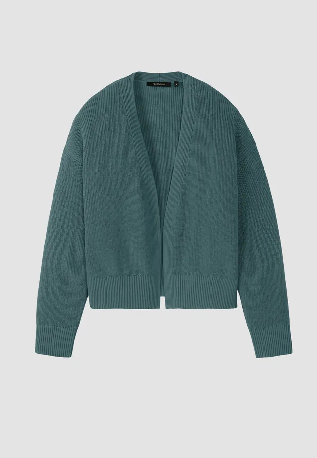 Recolution Moringa cardigan cotone bio teal