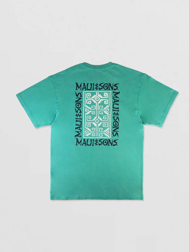 Maui and Sons Skybound Mineral Washed Boxy Fit T-Shirt cotone