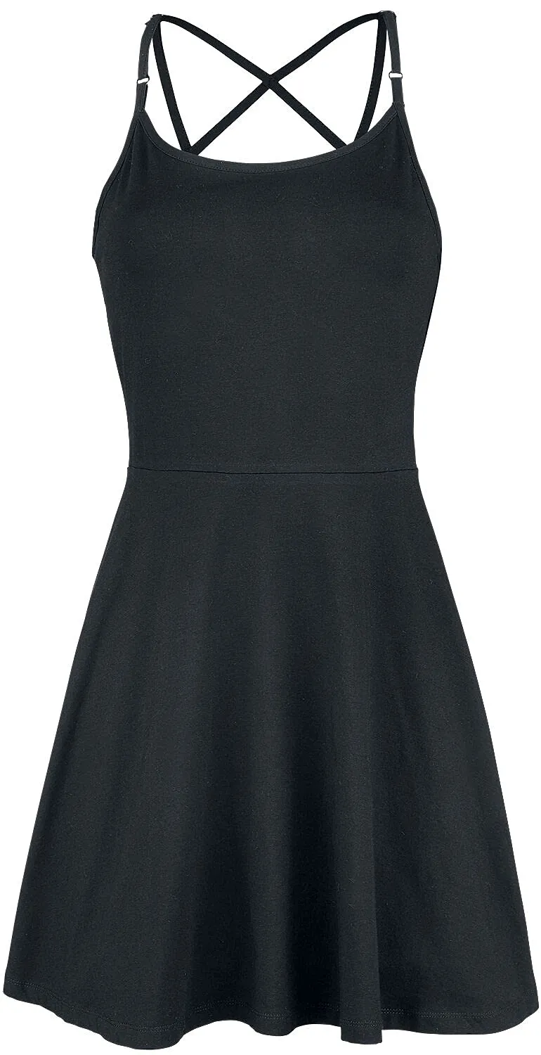 Gothicana by EMP abito nero donna cut-out schiena