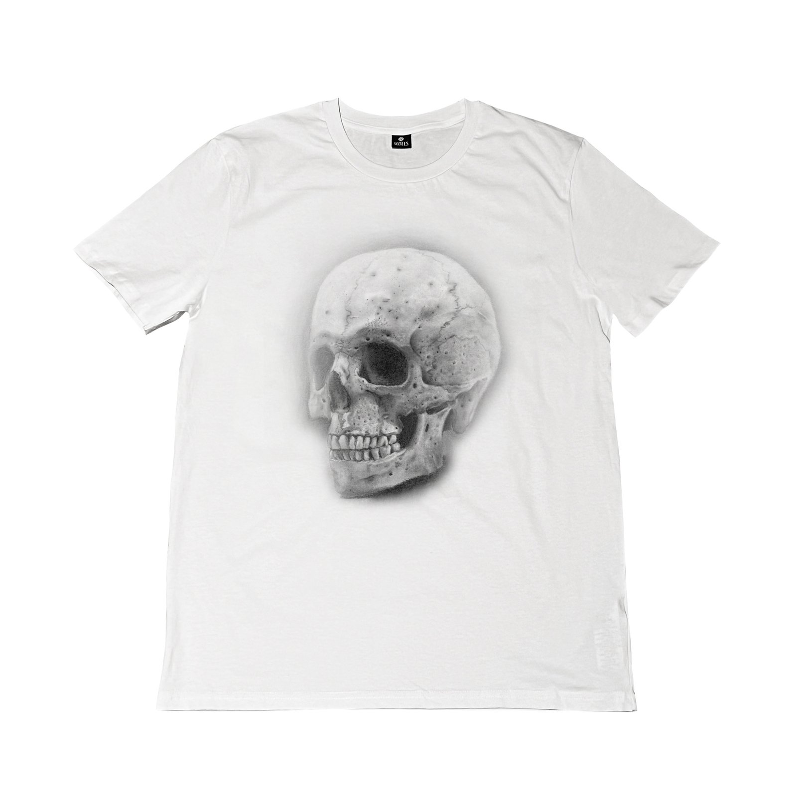 Seetees Grey Skull t-shirt manica corta