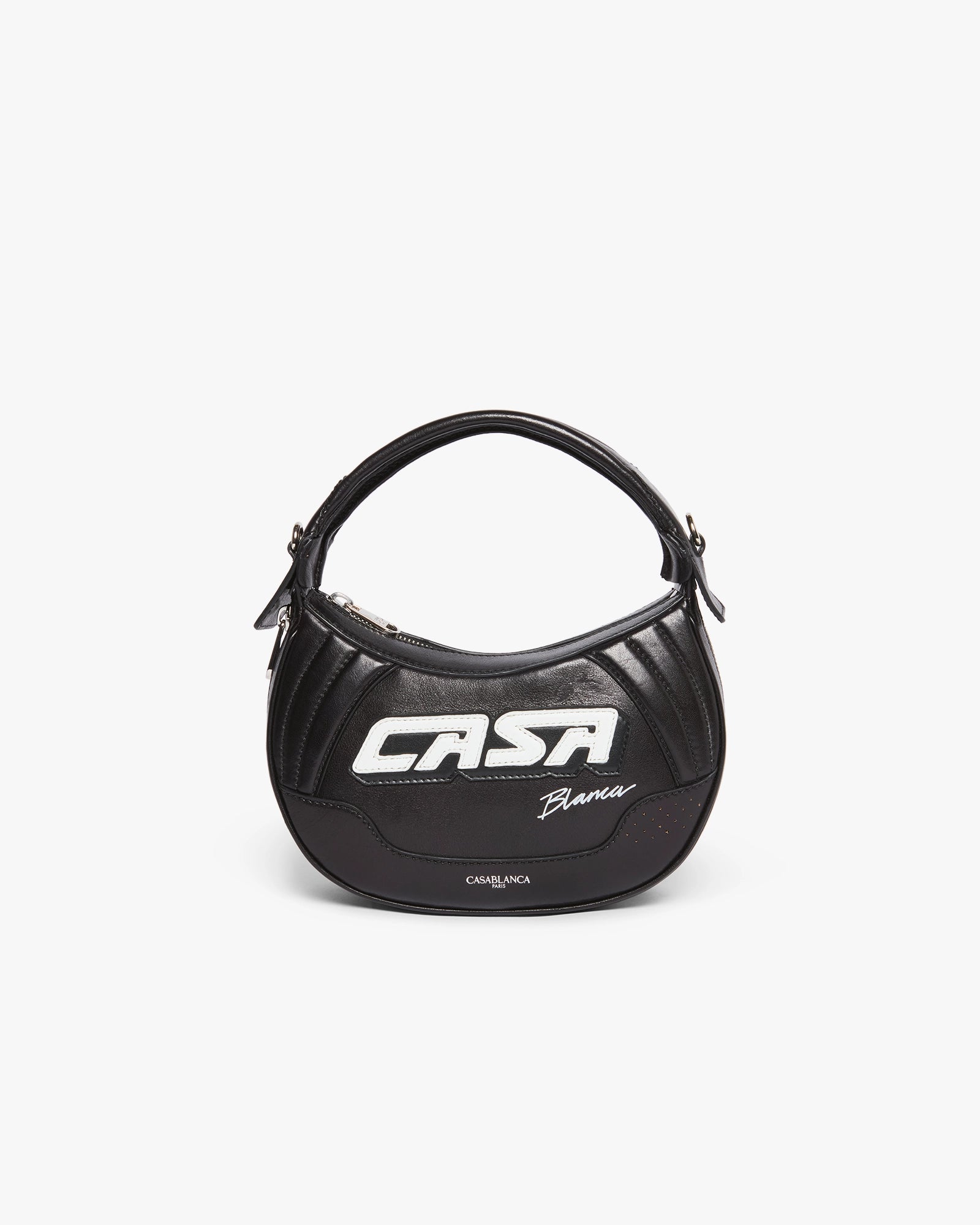 Casablanca Biker borsa pelle nera tracolla unisex