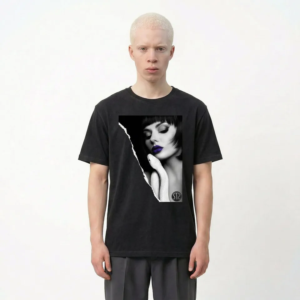 Seetees Snake T-shirt uomo cotone grafica