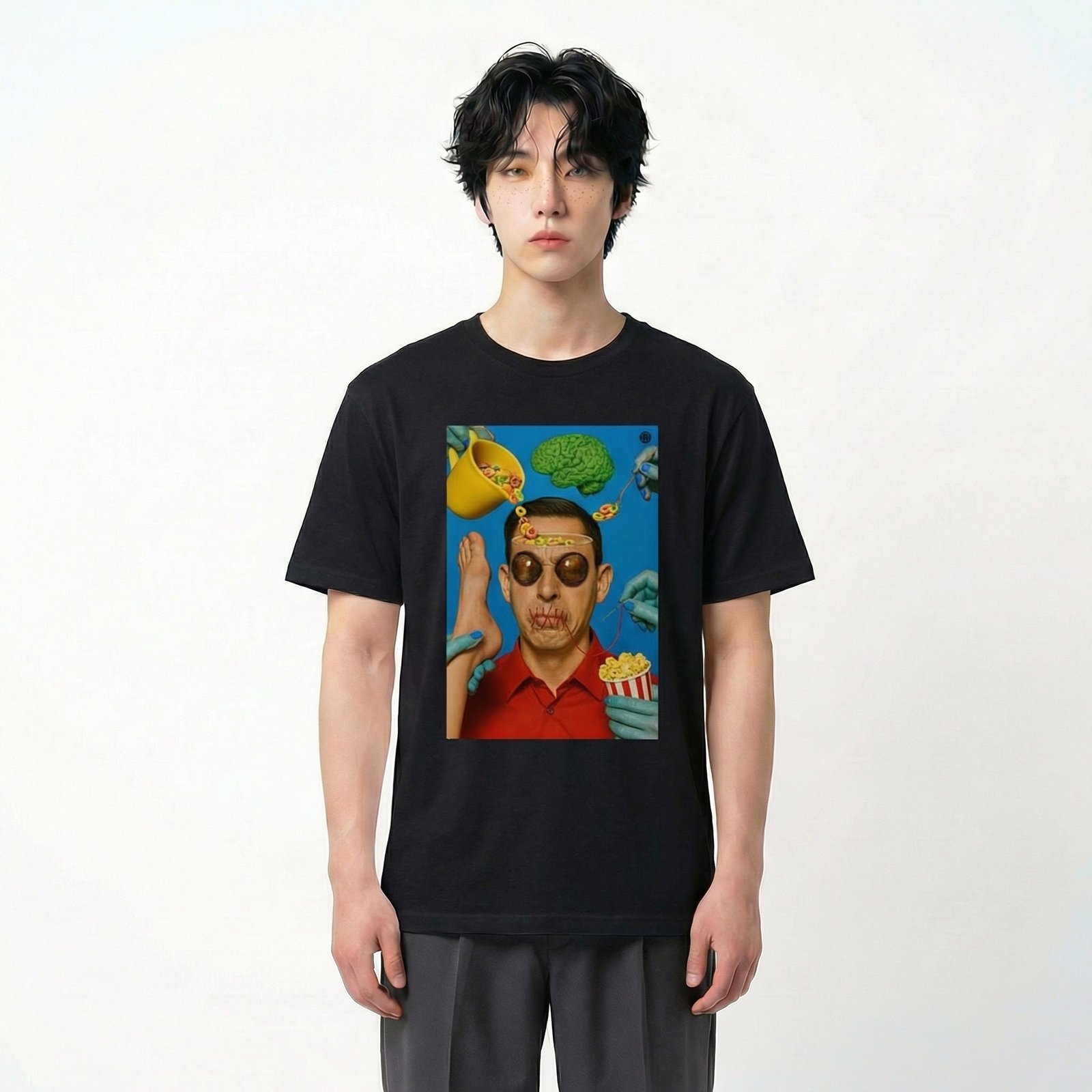 Seetees Psycho Shut Up t-shirt stampa fronte