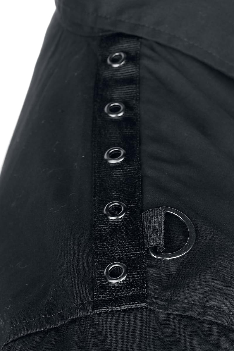 Gothicana by EMP Camicia Nera Uomo maniche lunghe taglia L
