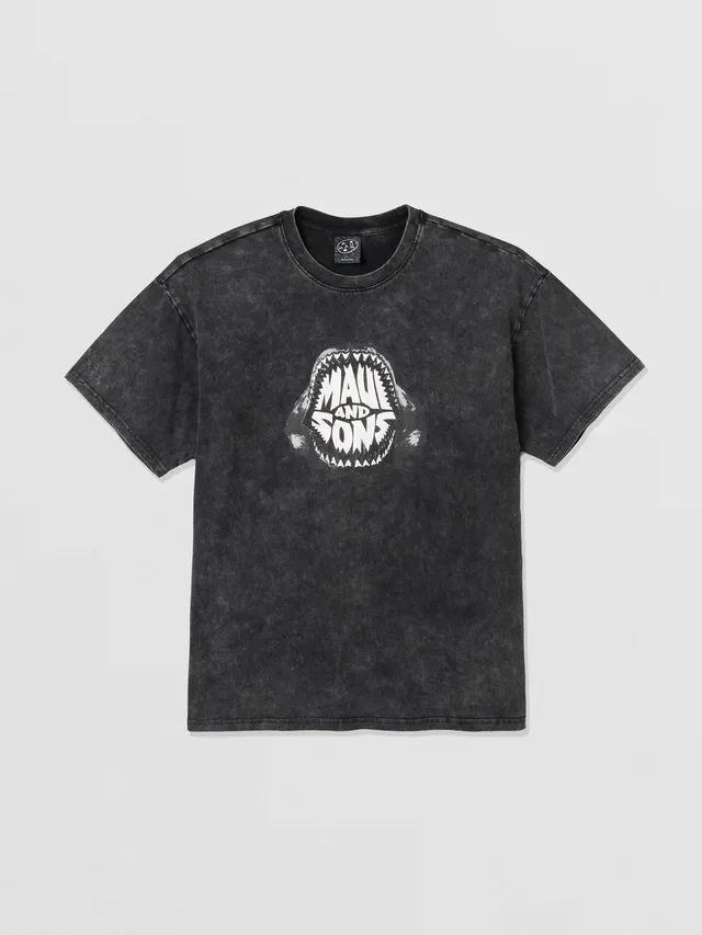 Maui and Sons Shark Teeth t-shirt boxy cotone slavata