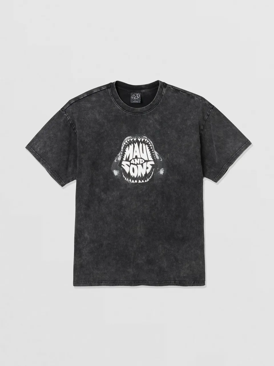 Maui and Sons Shark Teeth t-shirt boxy cotone slavata
