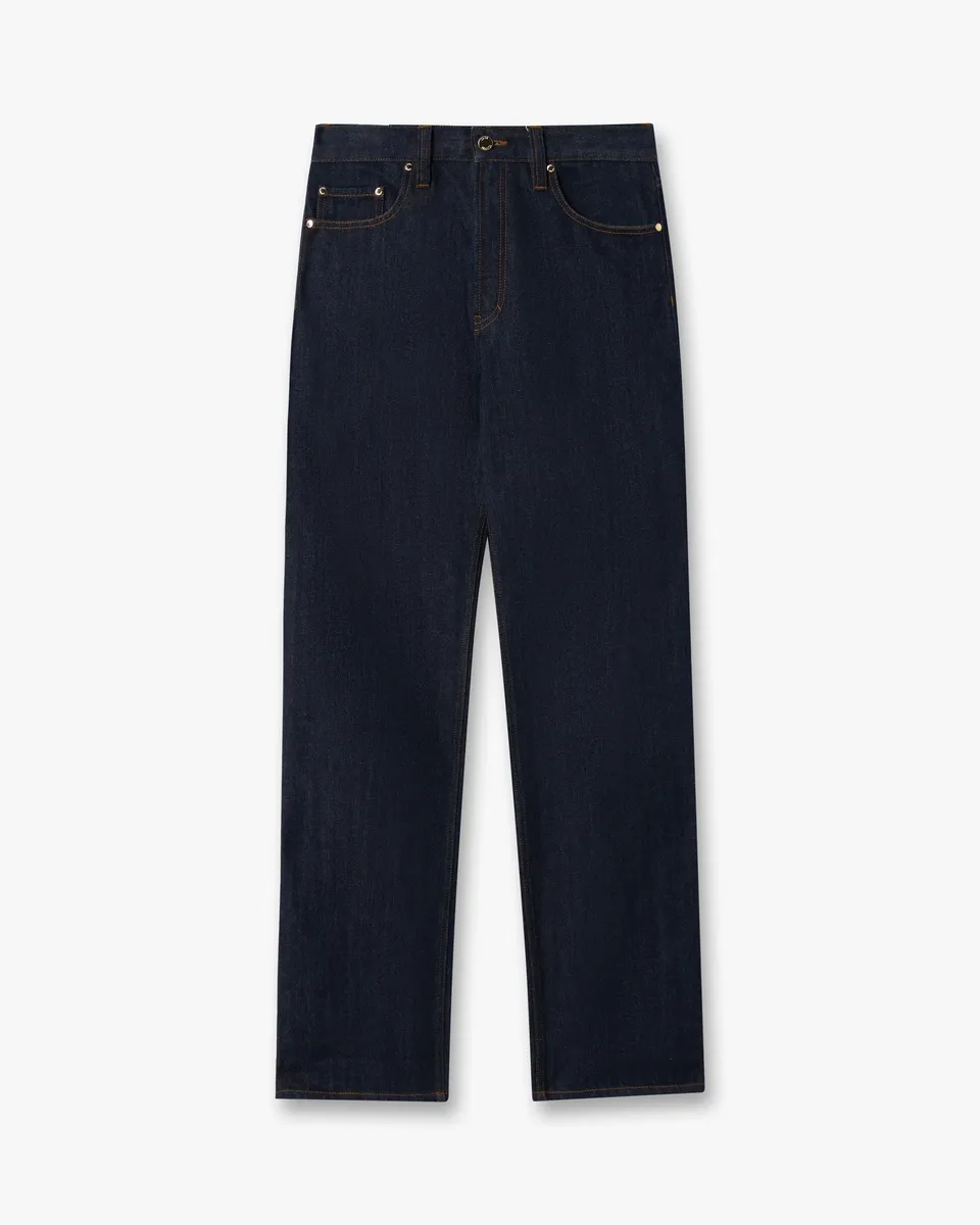 Casablanca jeans uomo indaco denim dritto slim