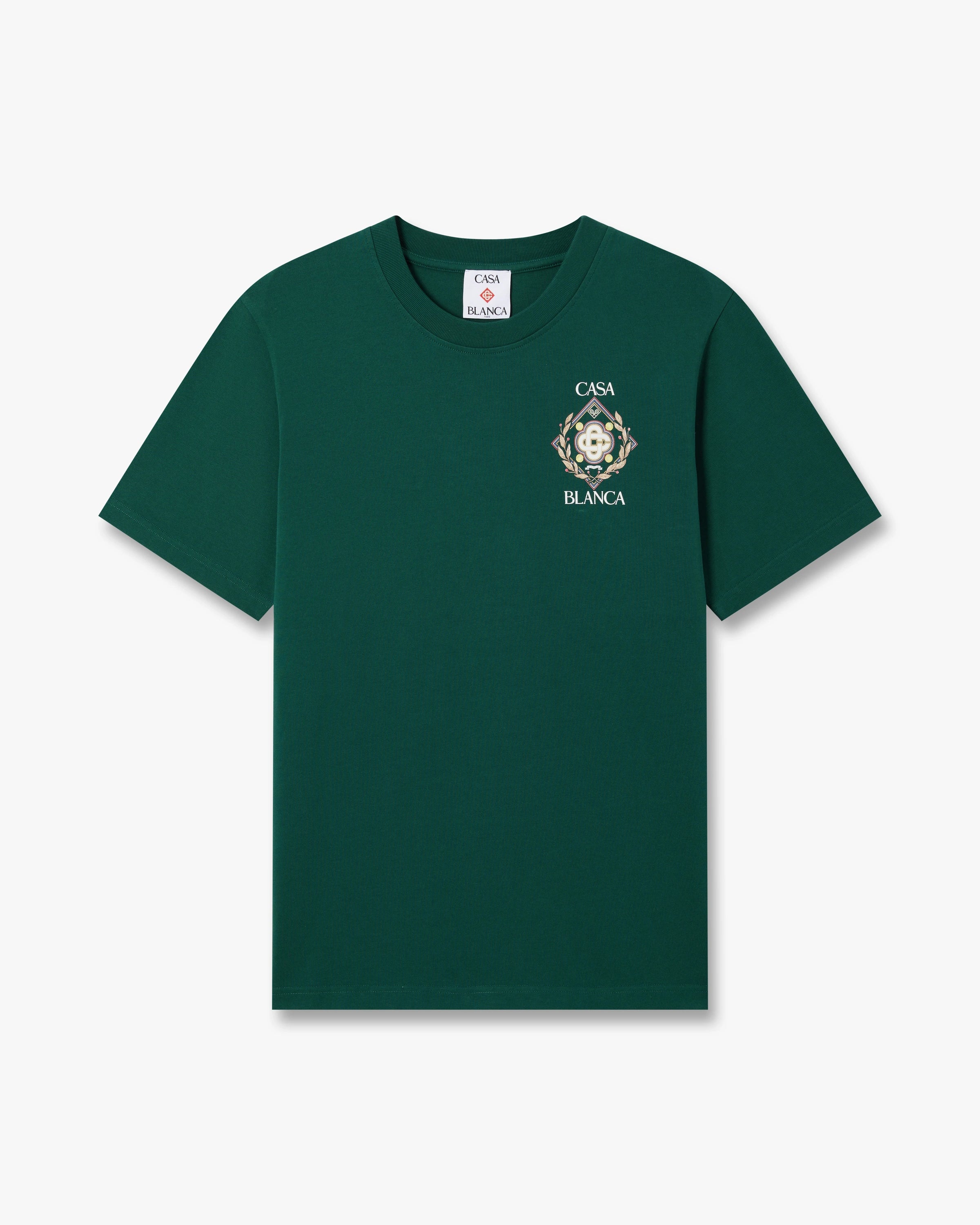 Casablanca Championship t-shirt cotone verde