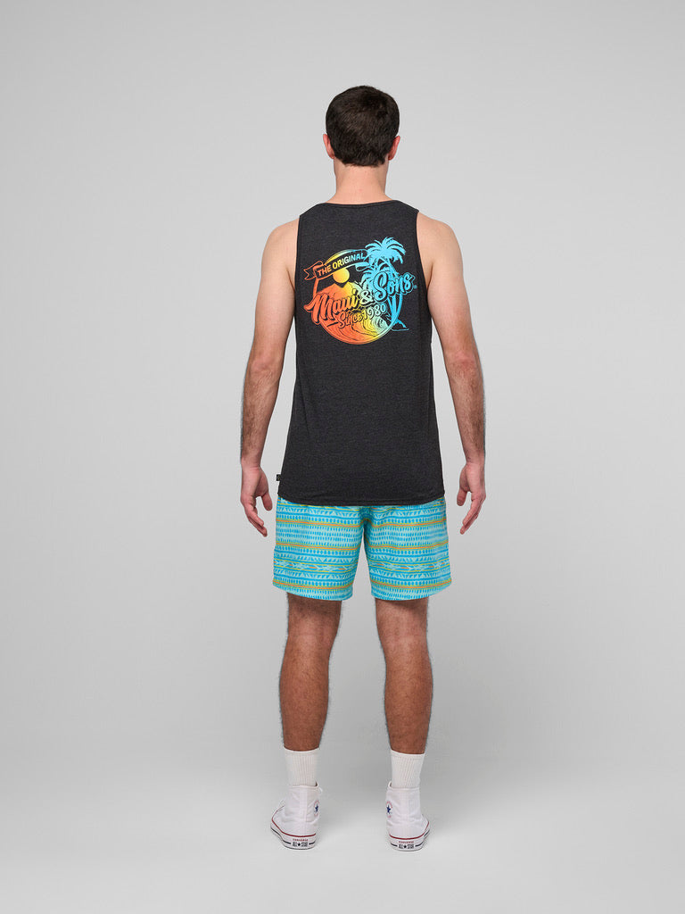 Maui and Sons Aloha Dreams canotta nera uomo sunset