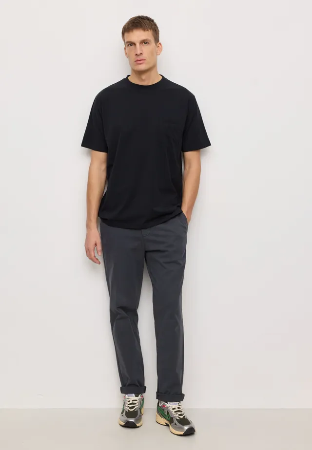 Recolution Kelp pantaloni chino grigio scuro cotone bio
