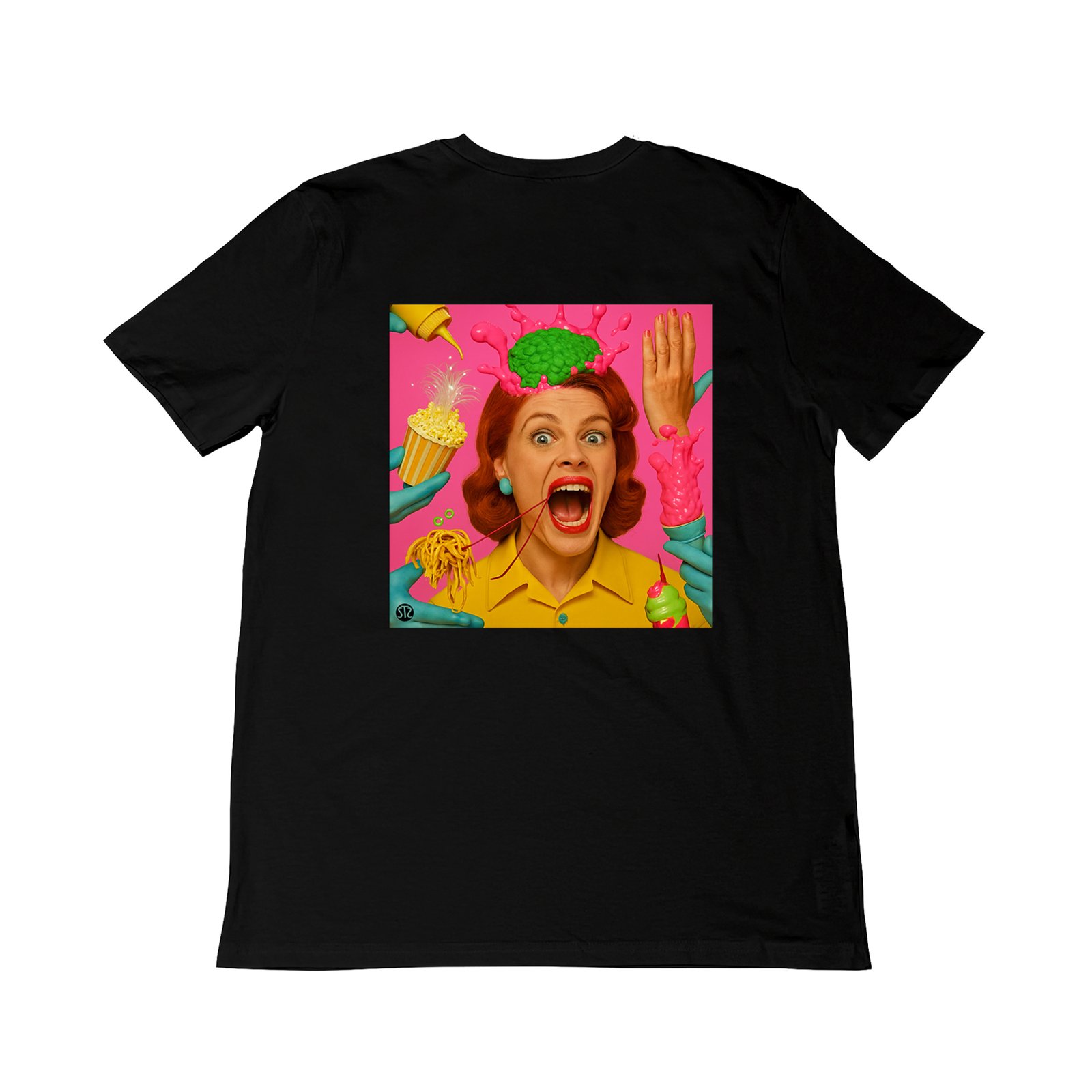 Seetees Gone Crazy t-shirt stampa fronte retro