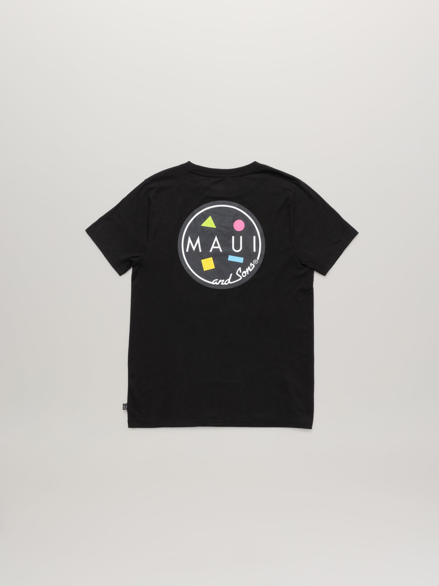 Maui and Sons Classic Cookie Logo maglietta nera cotone