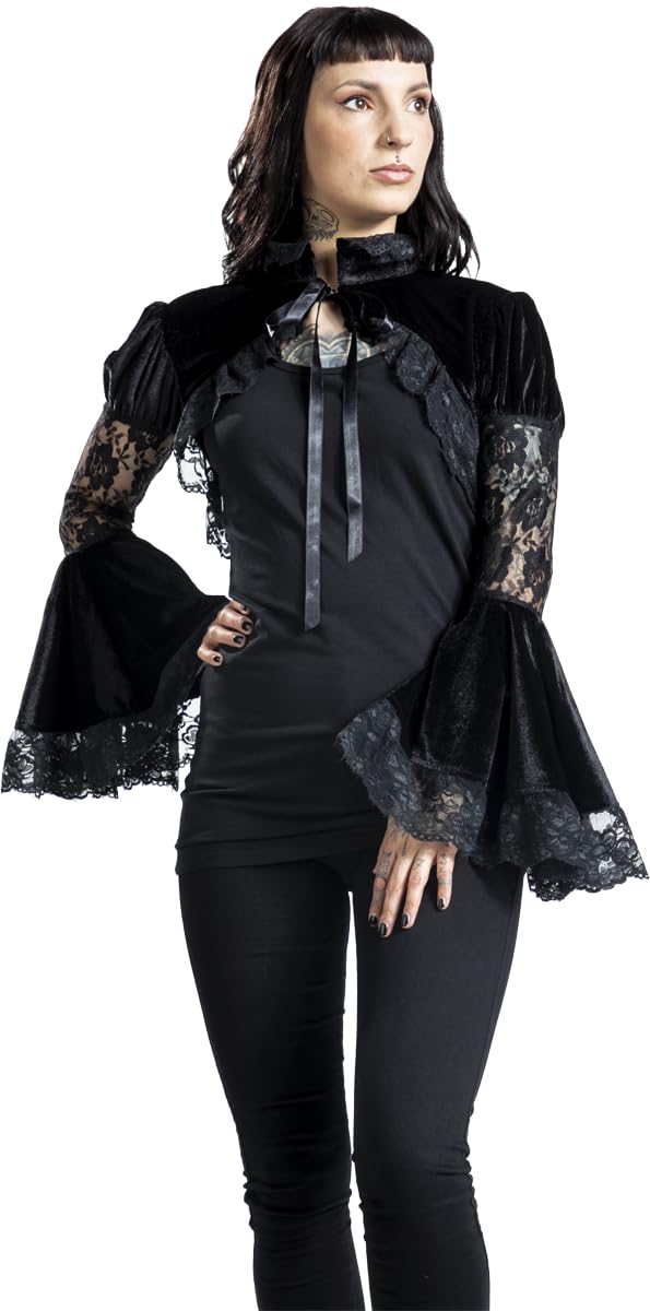 Gothicana by EMP bolero nero pizzo taglia S maniche sbuffo
