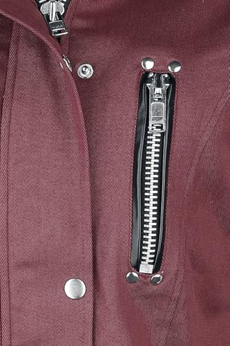 Gothicana by EMP Giacca rossa donna L similpelle borchie