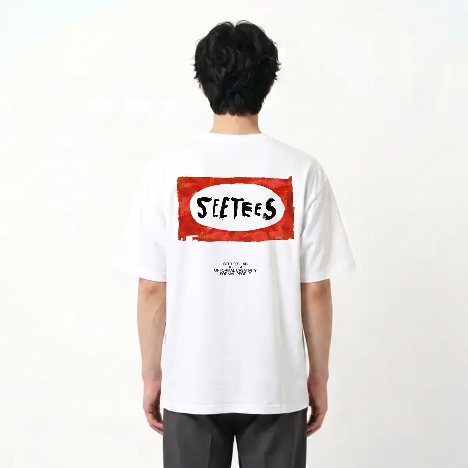 Basquiat Seetees Logo T-shirt uomo cotone arte