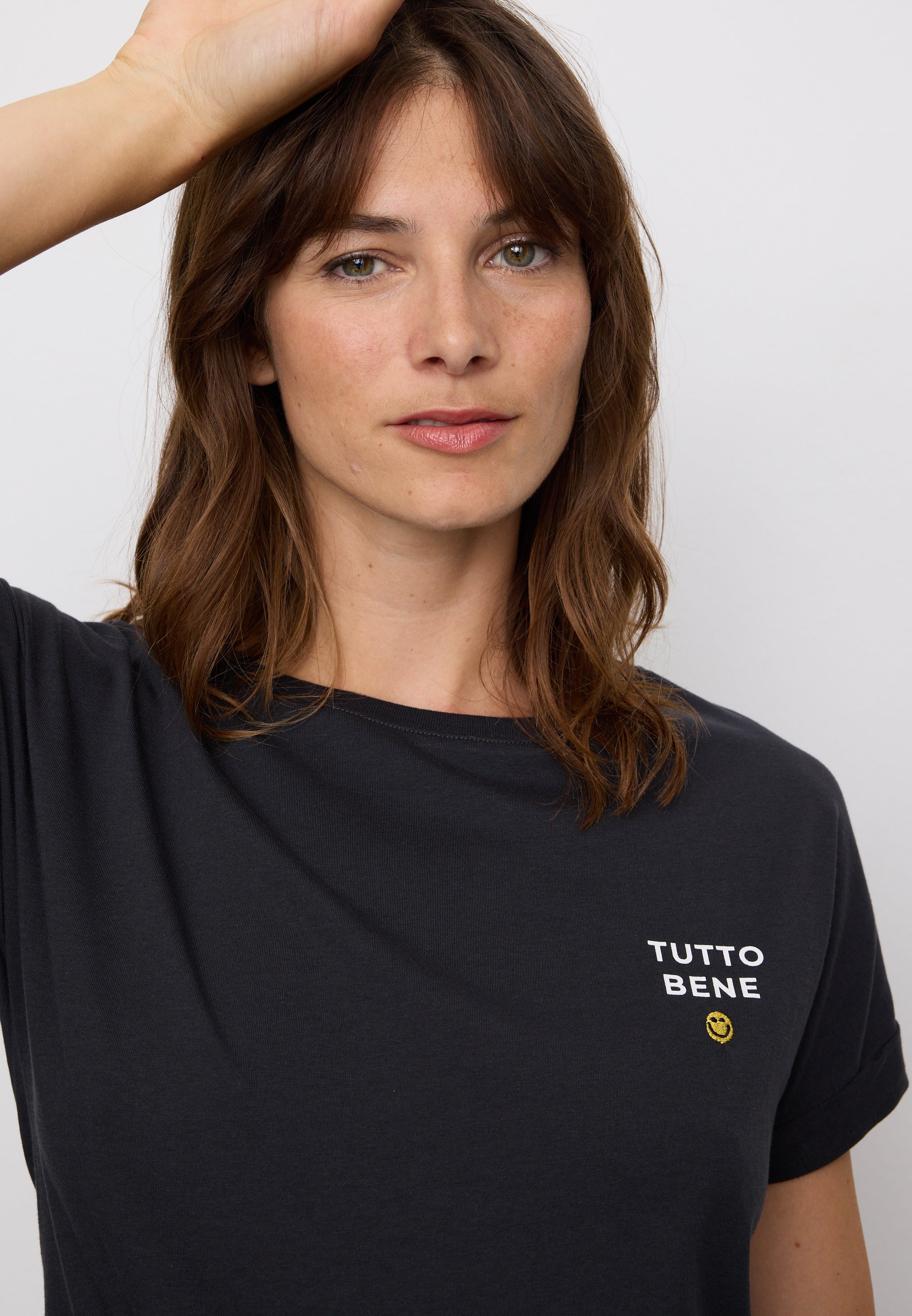 Recolution Cayenne Tutto Bene T-Shirt Nera Cotone Bio