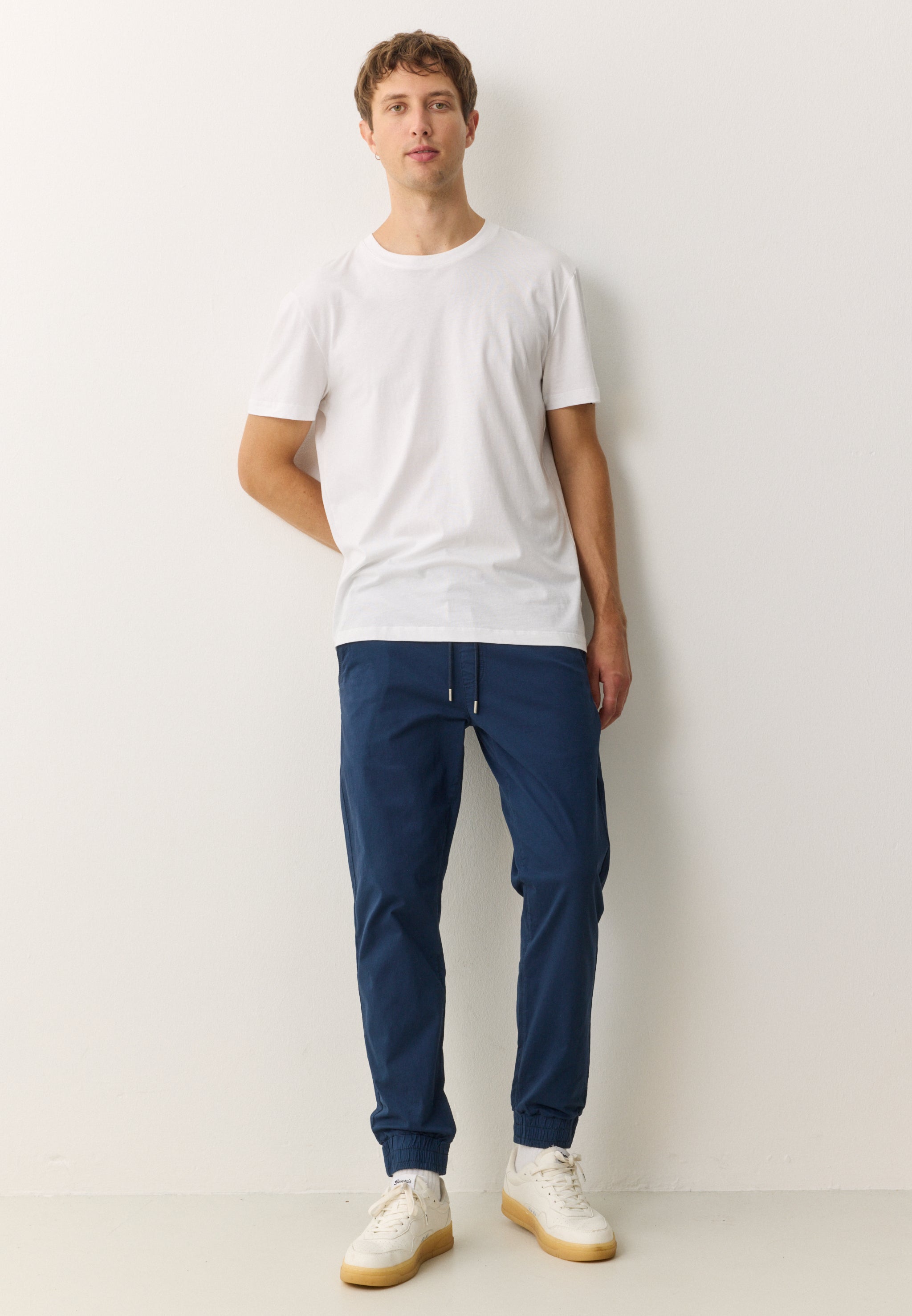 Recolution Musa pantalone chino blu navy elastico