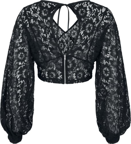 Gothicana by EMP Countess Bathory Blusa Donna Nera L