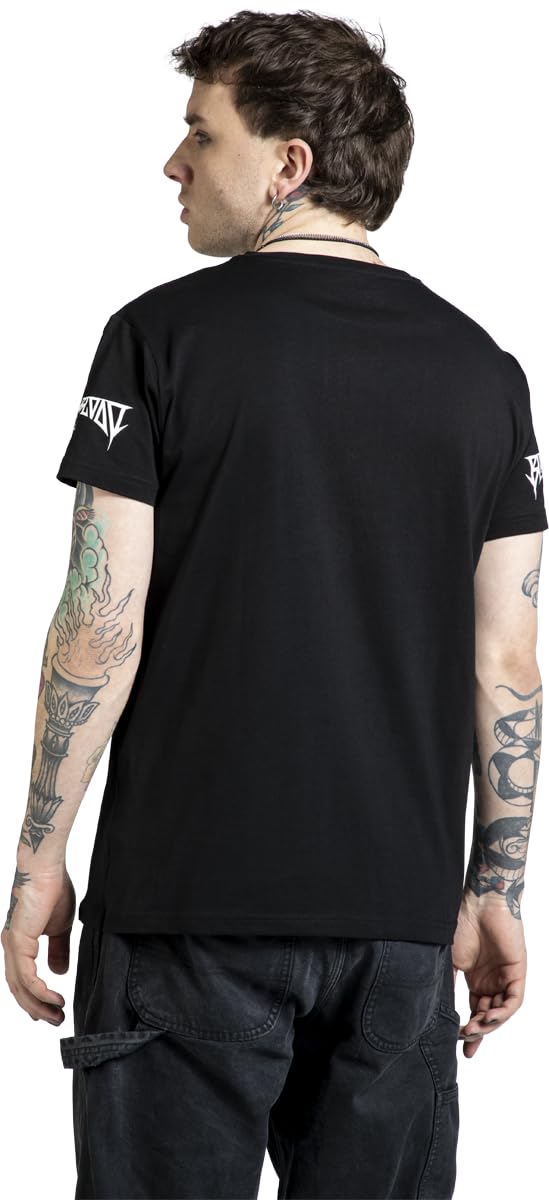 Gothicana by EMP Maglietta Nera Uomo stampa frontale t-shirt