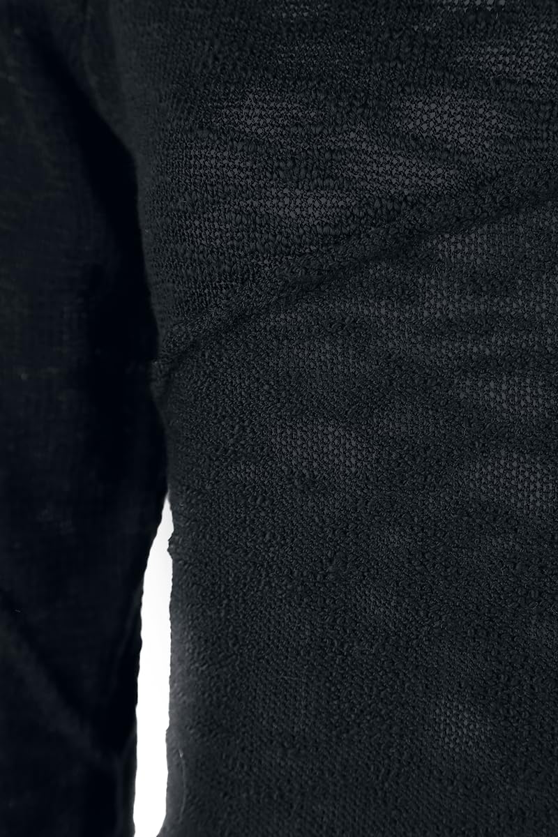 Gothicana by EMP Pullover Nero con Cappuccio L Gotico