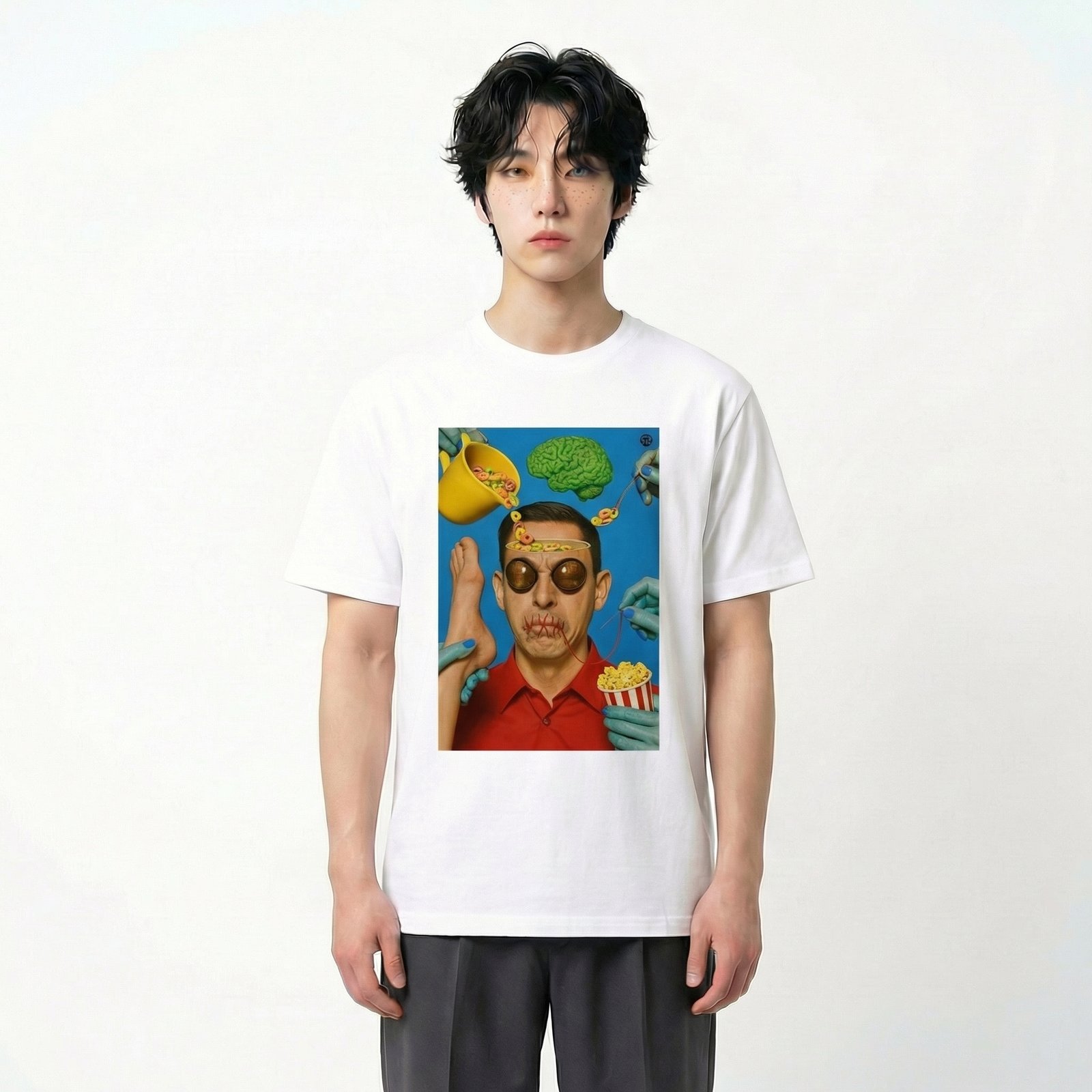 Seetees Psycho Shut Up t-shirt stampa fronte