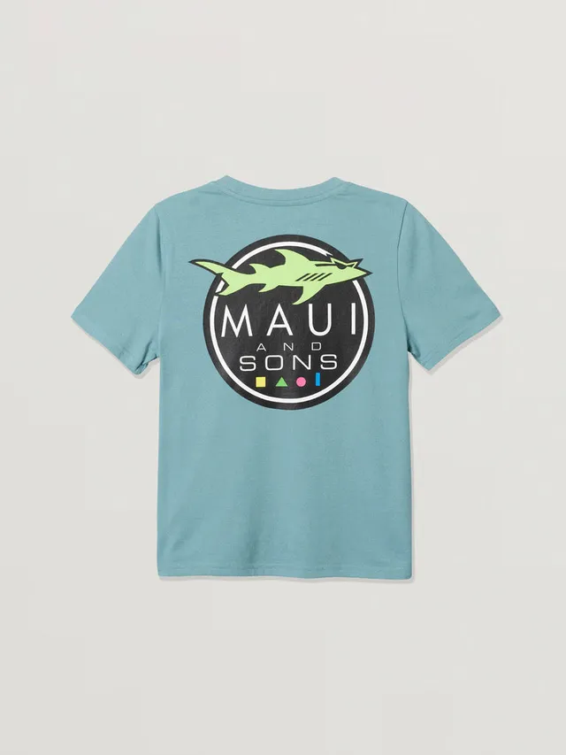 Maui and Sons Shark Logo t-shirt bambino squalo cotone