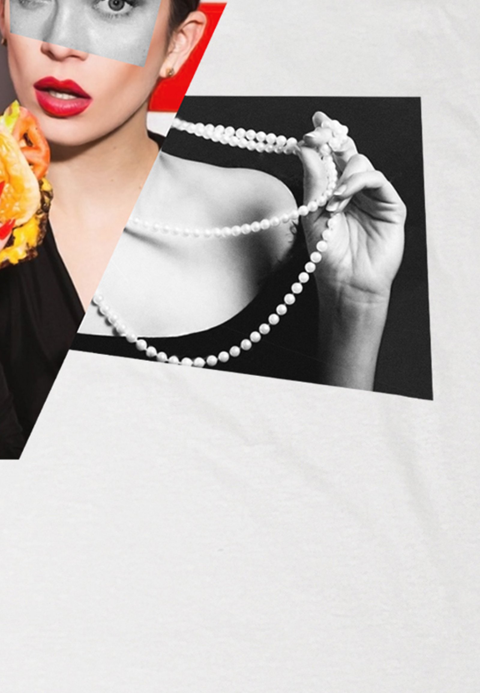 Seetees Hamburger T-shirt stampa cibo vestibilità comoda