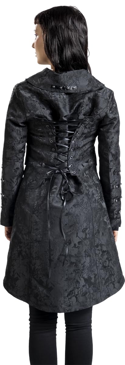 Gothicana by EMP Corsetto t-shirt L cappotto nero borchie
