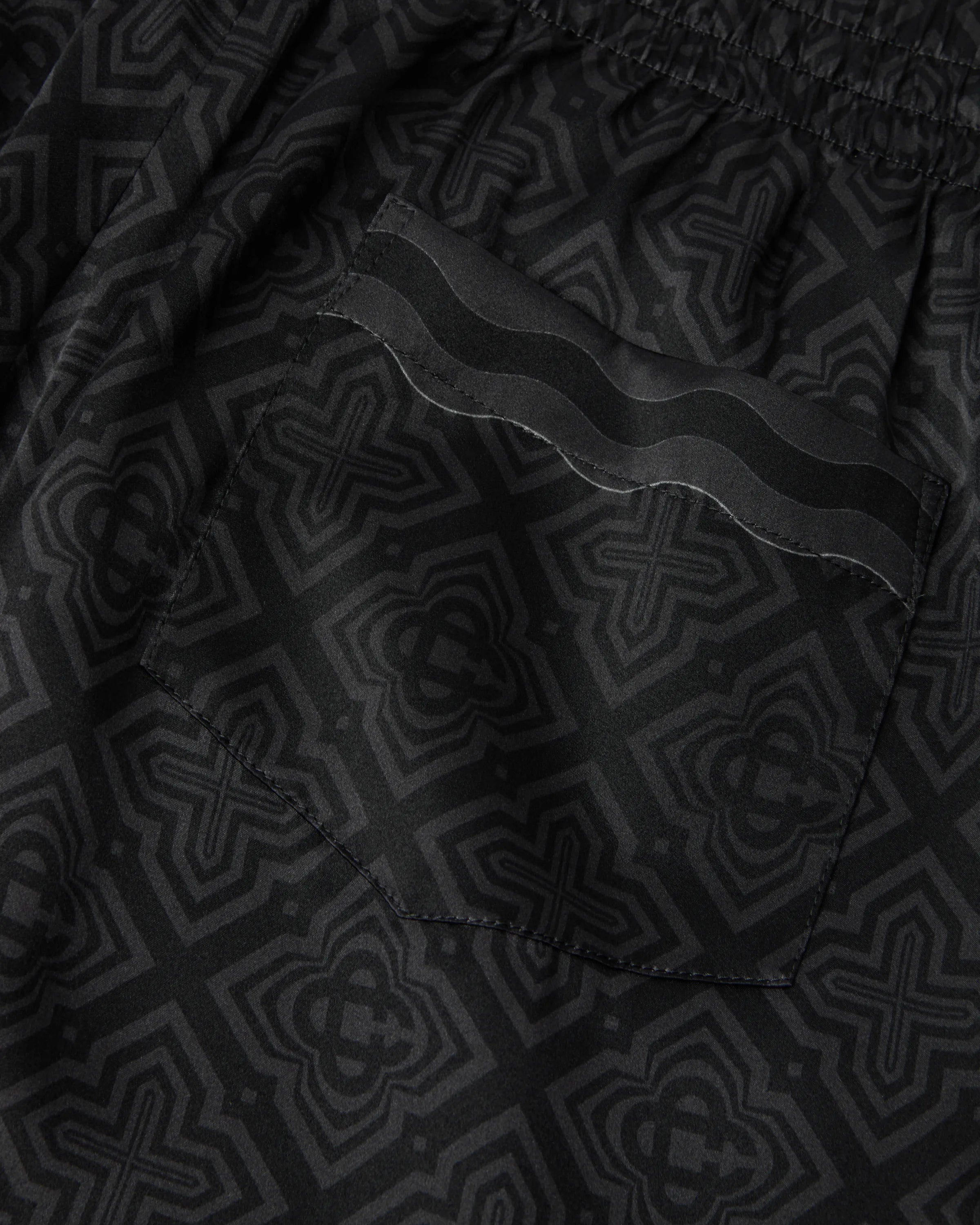 Casablanca Radiating Monogram shorts seta neri