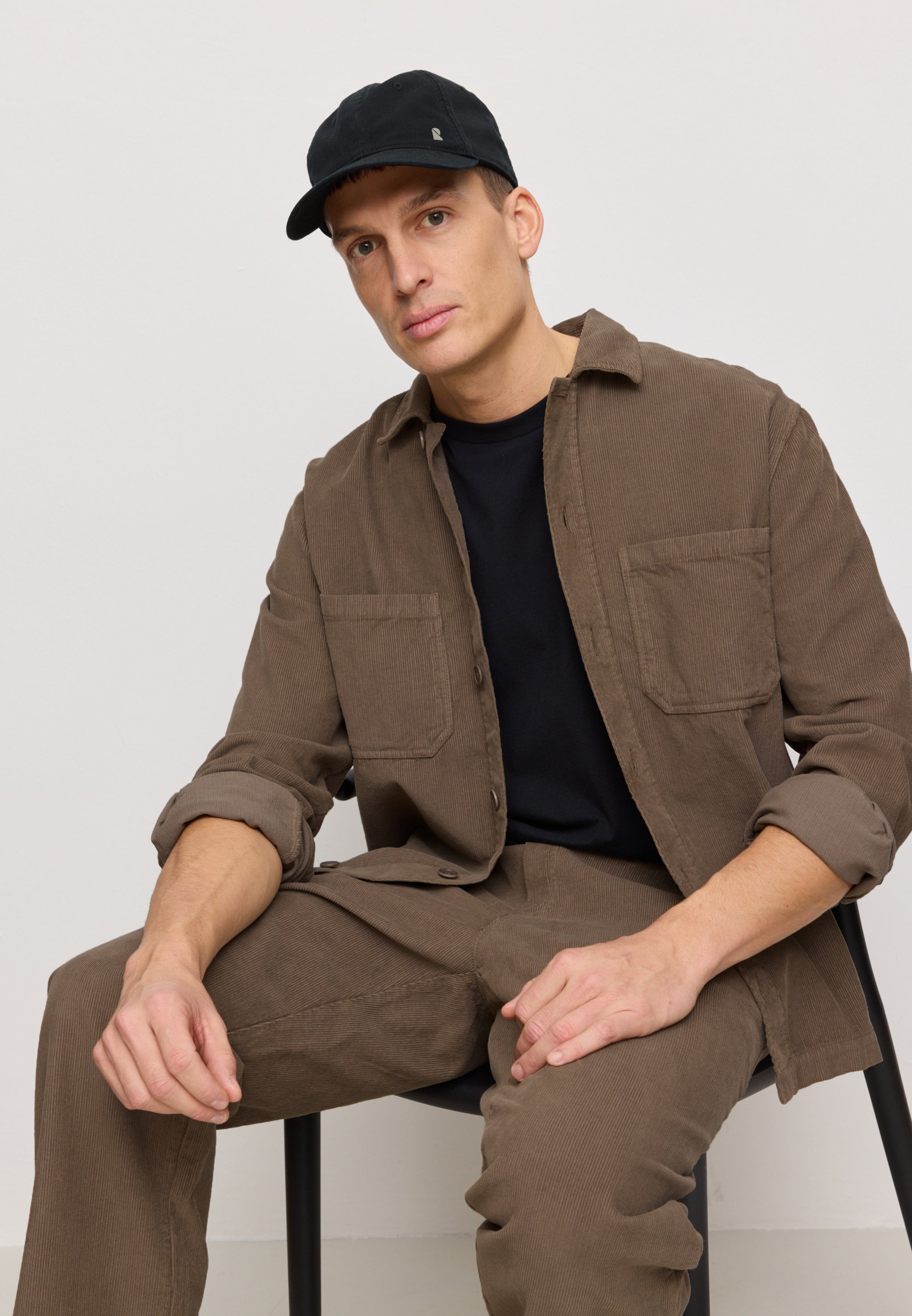 Recolution Baobab overshirt marrone velluto cotone