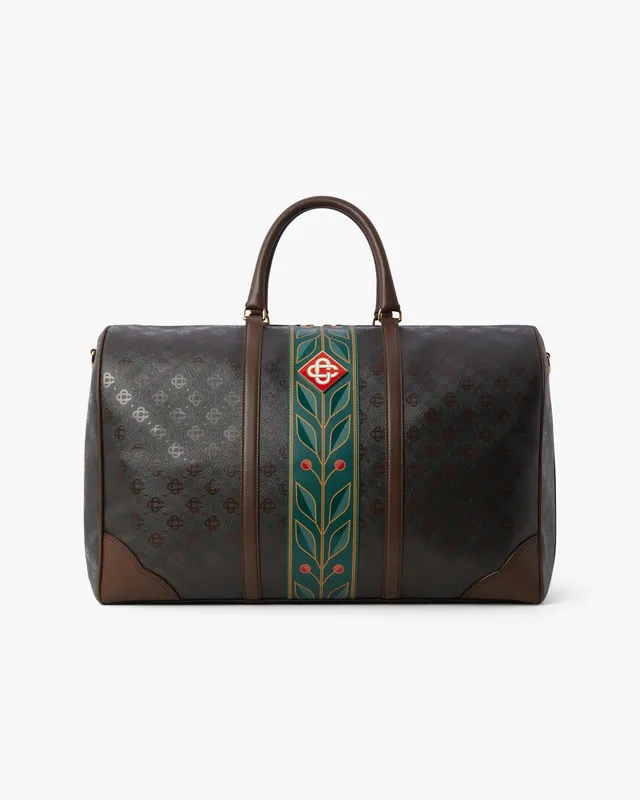 Casablanca Monogram borsa weekender marrone taglia unica