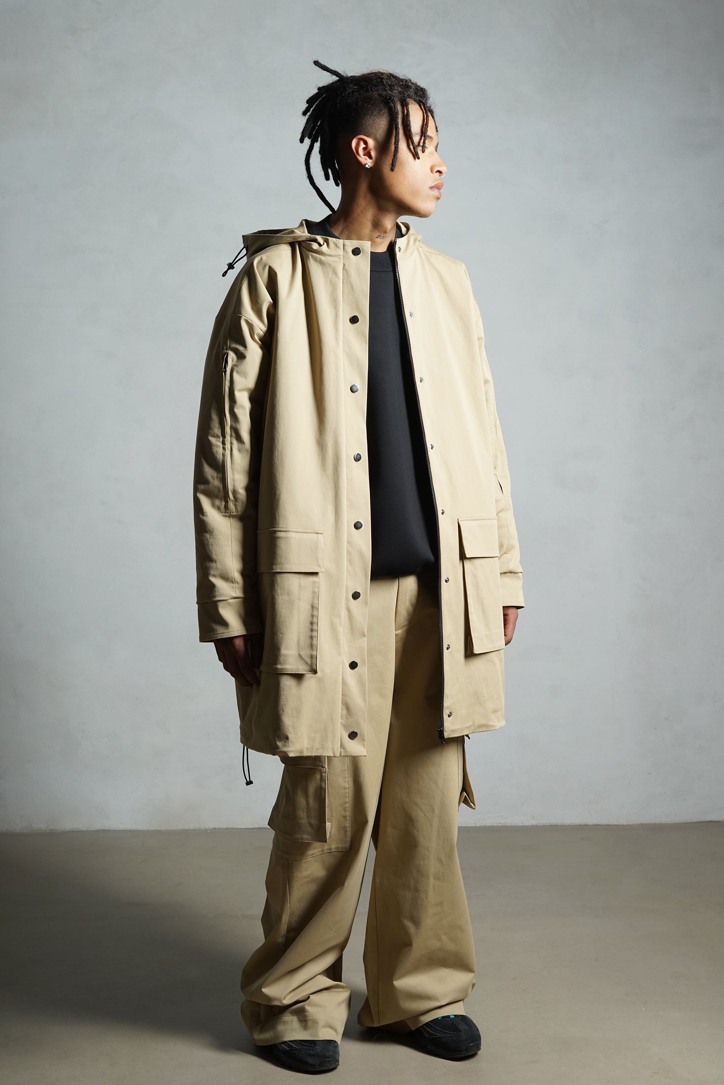 Noskra Peak Parka marrone cotone imbottitura pesante