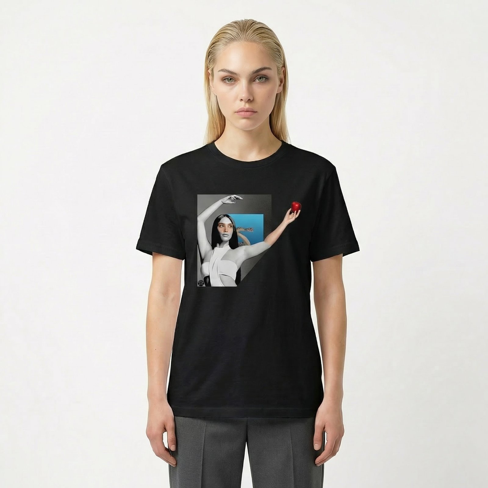 Seetees Apple t-shirt stampa mela