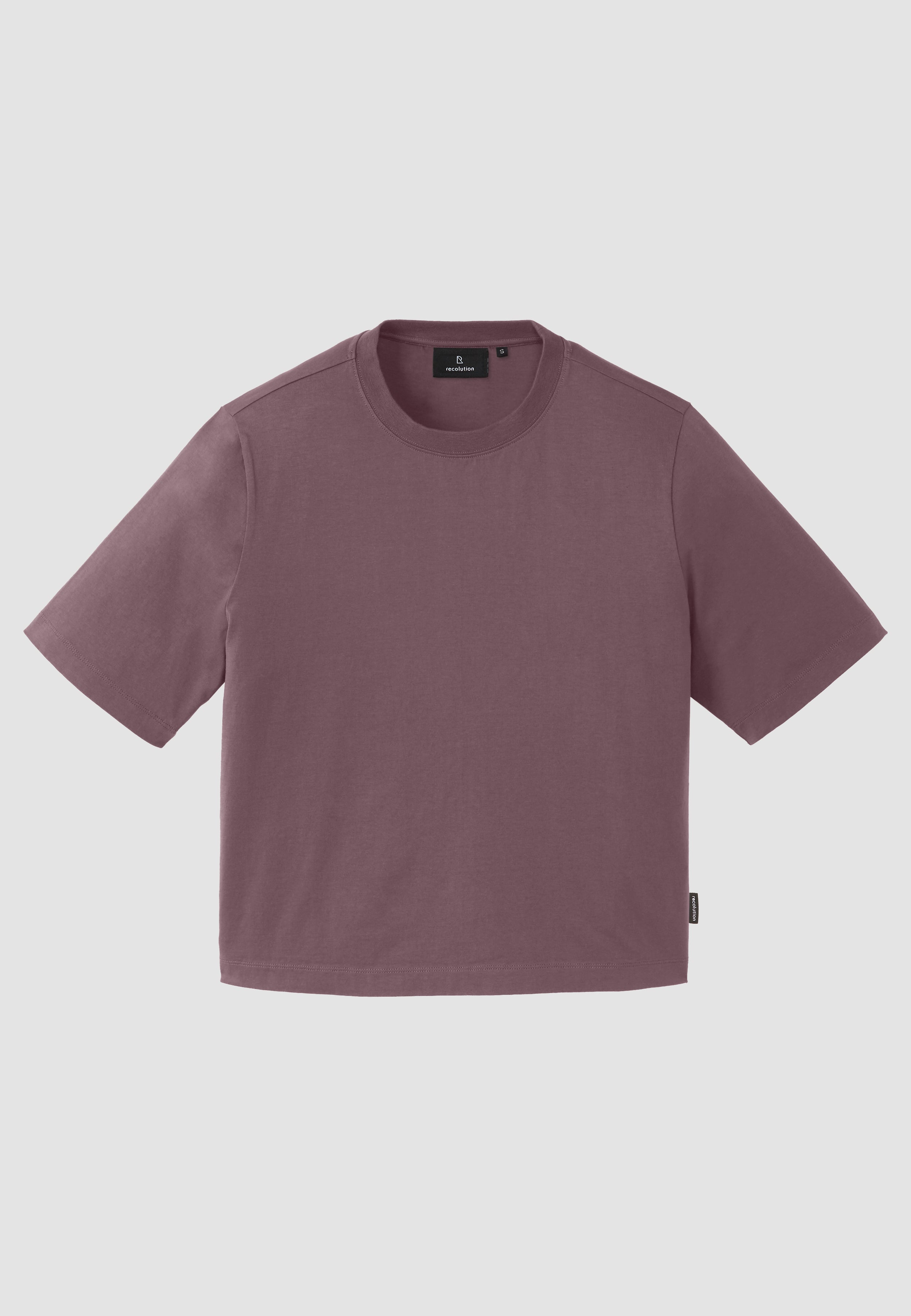 Recolution Azolla t-shirt cotone bio viola scuro