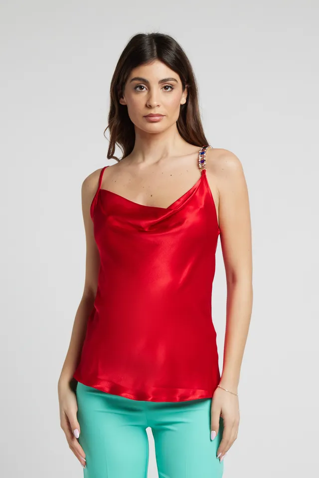 Sarah Chole 24651 Top Raso Viscosa Elegante