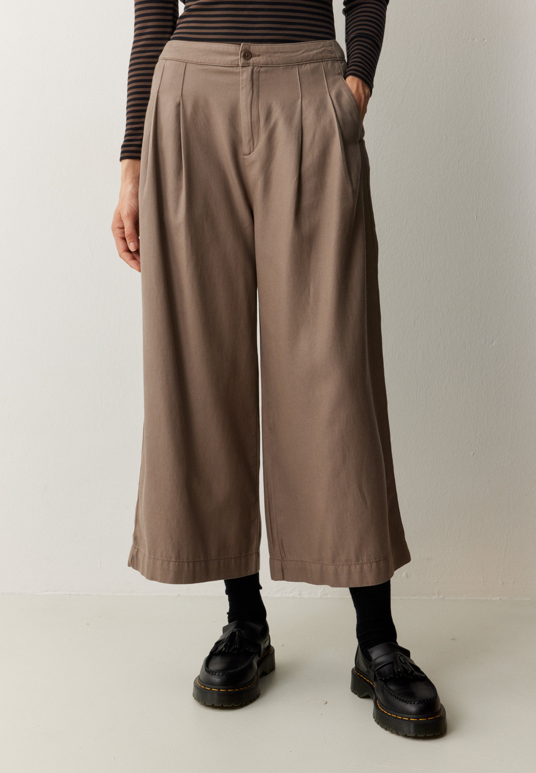 Recolution Ambrosia pantaloni culotte vintage brown lyocell